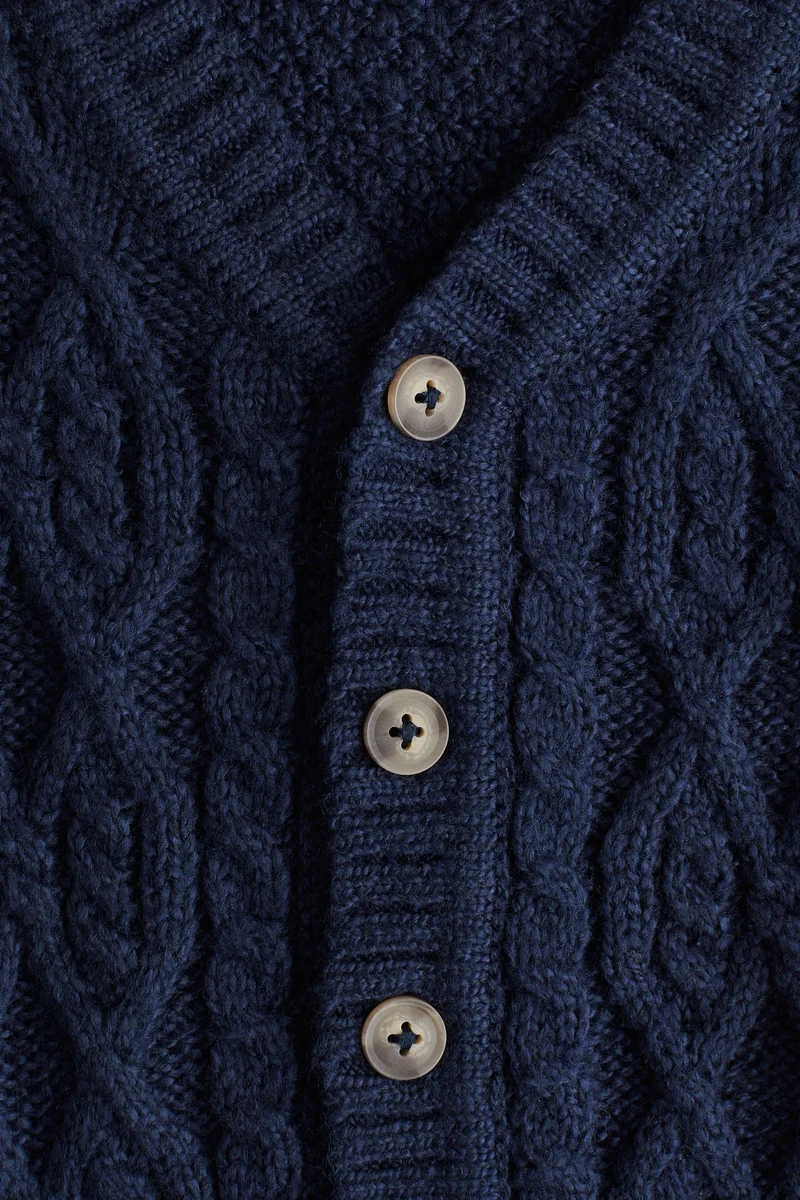 اتش اند ام كارديغان محبوك بنمط حبال